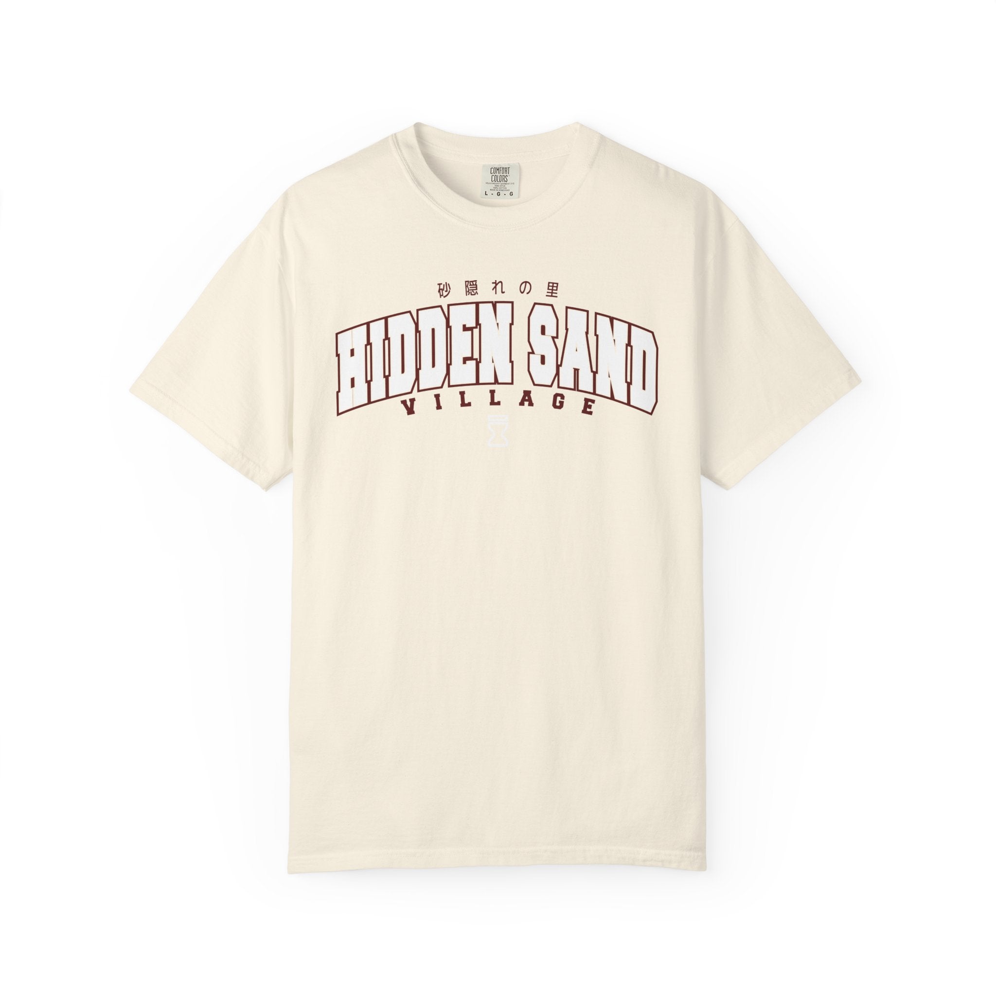 Hidden Sand Village | Naruto Inspired Collegiate Shirt | Unisex Garment-Dyed T-shirt