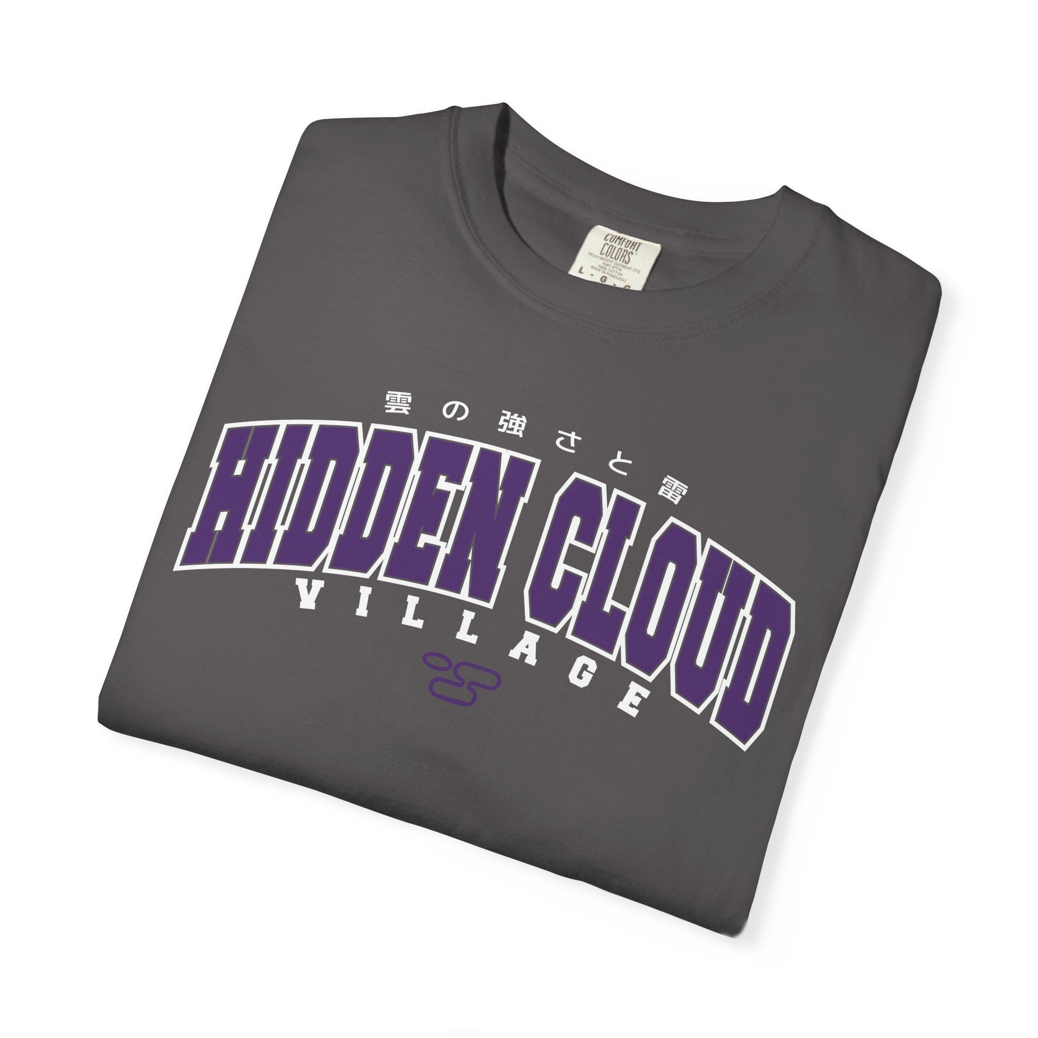 Hidden Cloud Village | Naruto Inspired Collegiate Shirt | Unisex Garment-Dyed T-shirt
