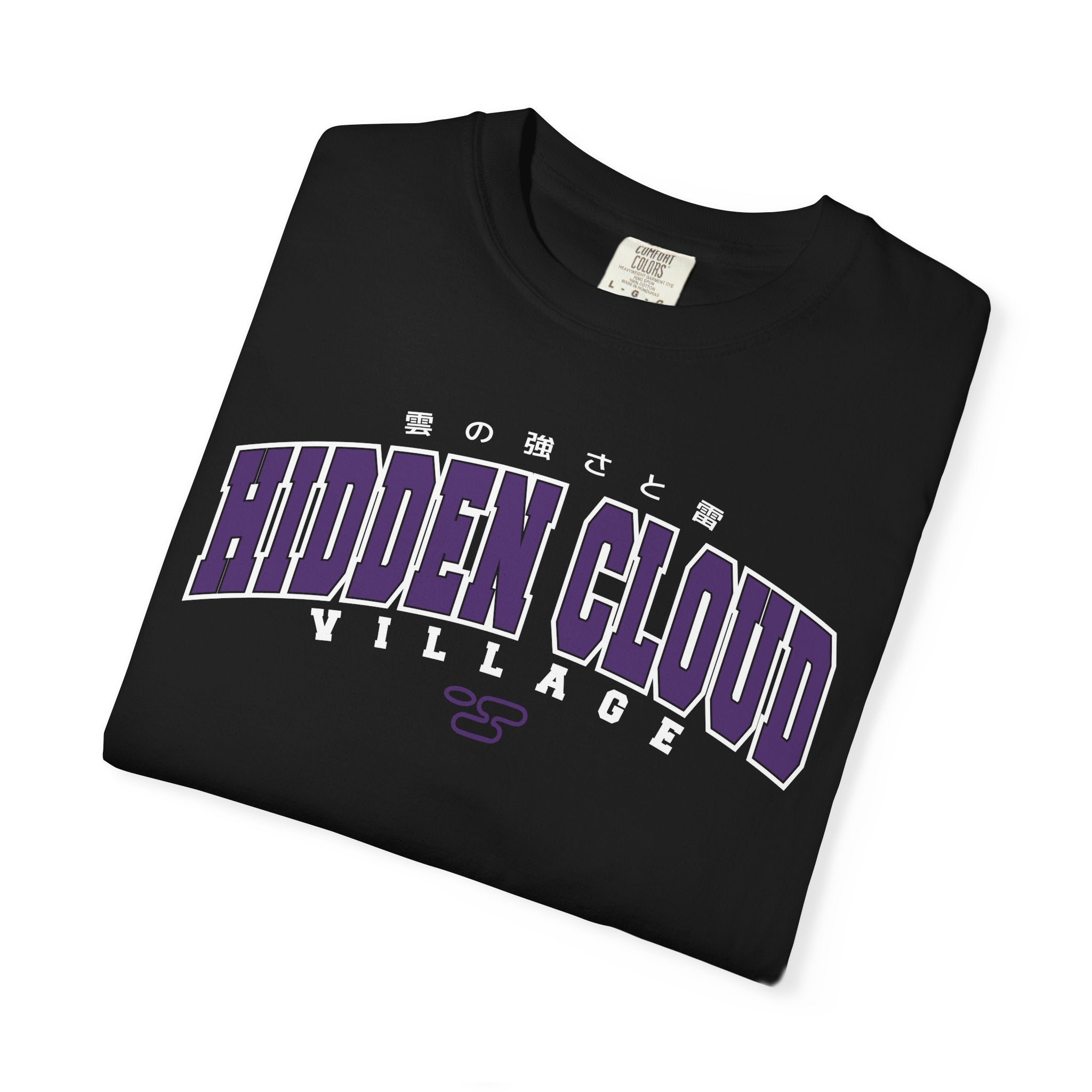 Hidden Cloud Village | Naruto Inspired Collegiate Shirt | Unisex Garment-Dyed T-shirt