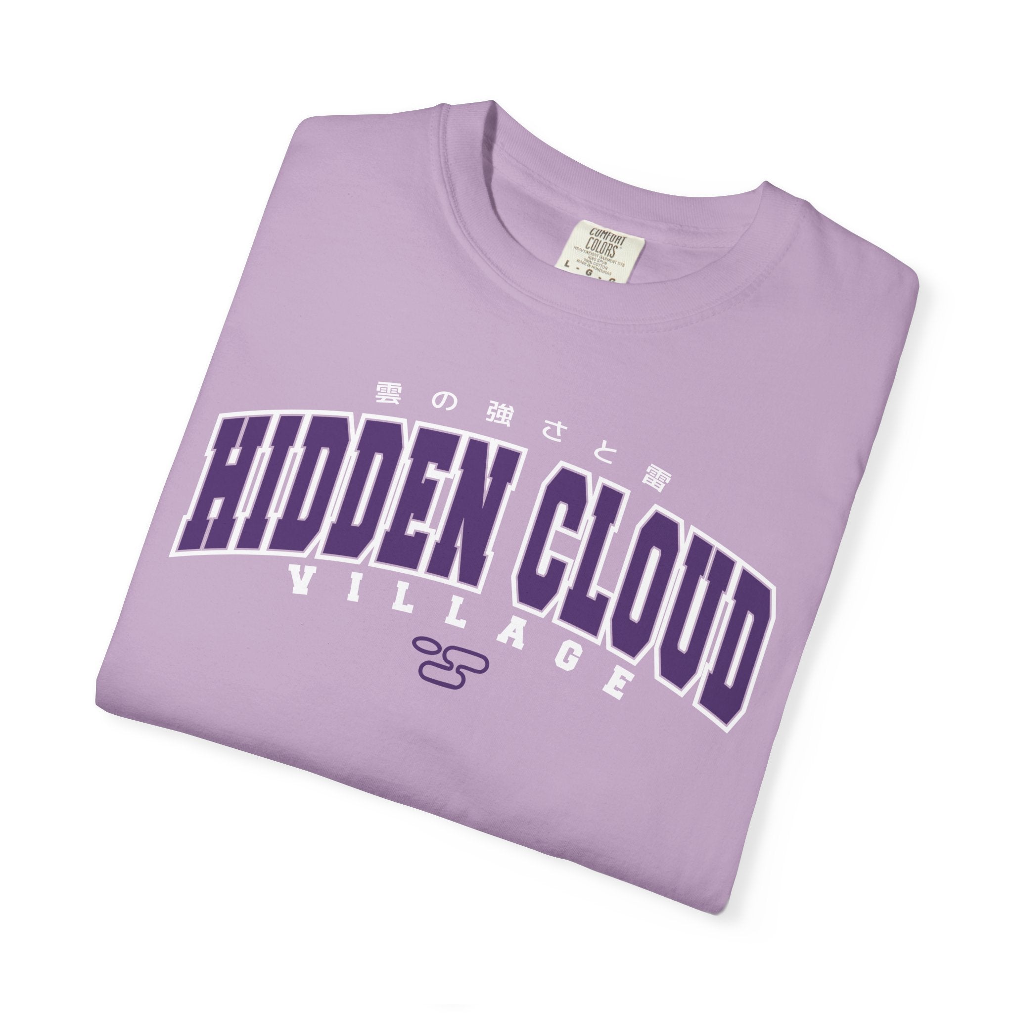 Hidden Cloud Village | Naruto Inspired Collegiate Shirt | Unisex Garment-Dyed T-shirt