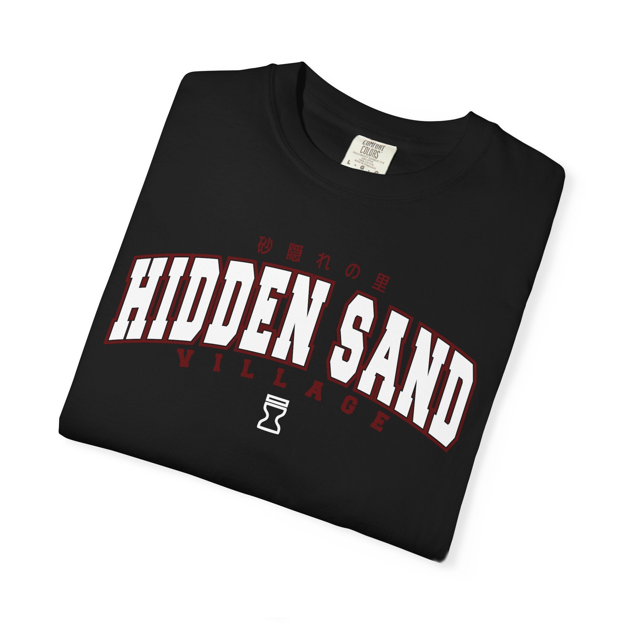 Hidden Sand Village | Naruto Inspired Collegiate Shirt | Unisex Garment-Dyed T-shirt