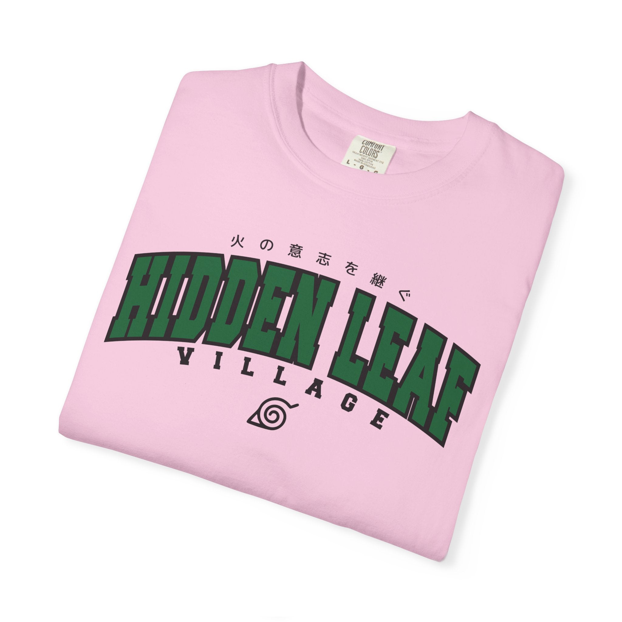 Hidden Leaf Village | Naruto Inspired Collegiate Shirt | Unisex Garment-Dyed T-shirt