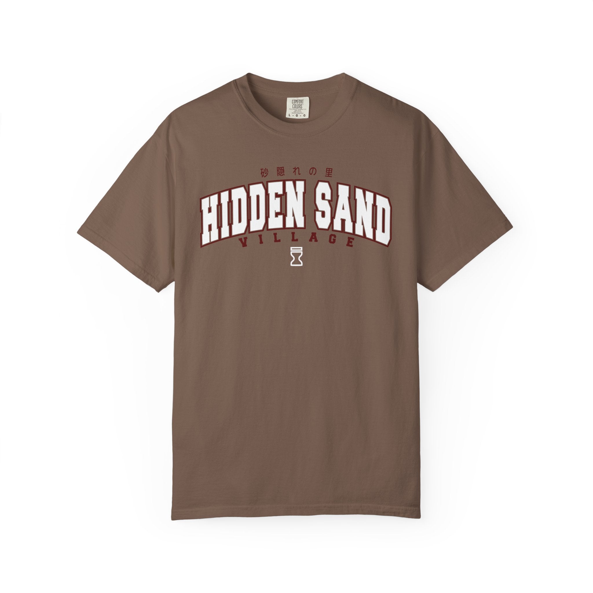 Hidden Sand Village | Naruto Inspired Collegiate Shirt | Unisex Garment-Dyed T-shirt