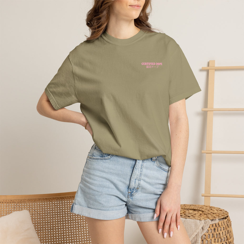 Cherry Blossoms | Certified Dope | Unisex Garment-Dyed T-shirt