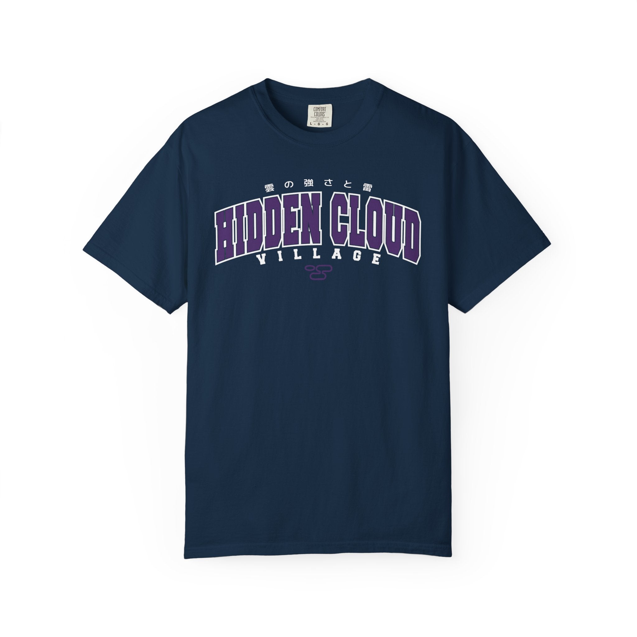 Hidden Cloud Village | Naruto Inspired Collegiate Shirt | Unisex Garment-Dyed T-shirt