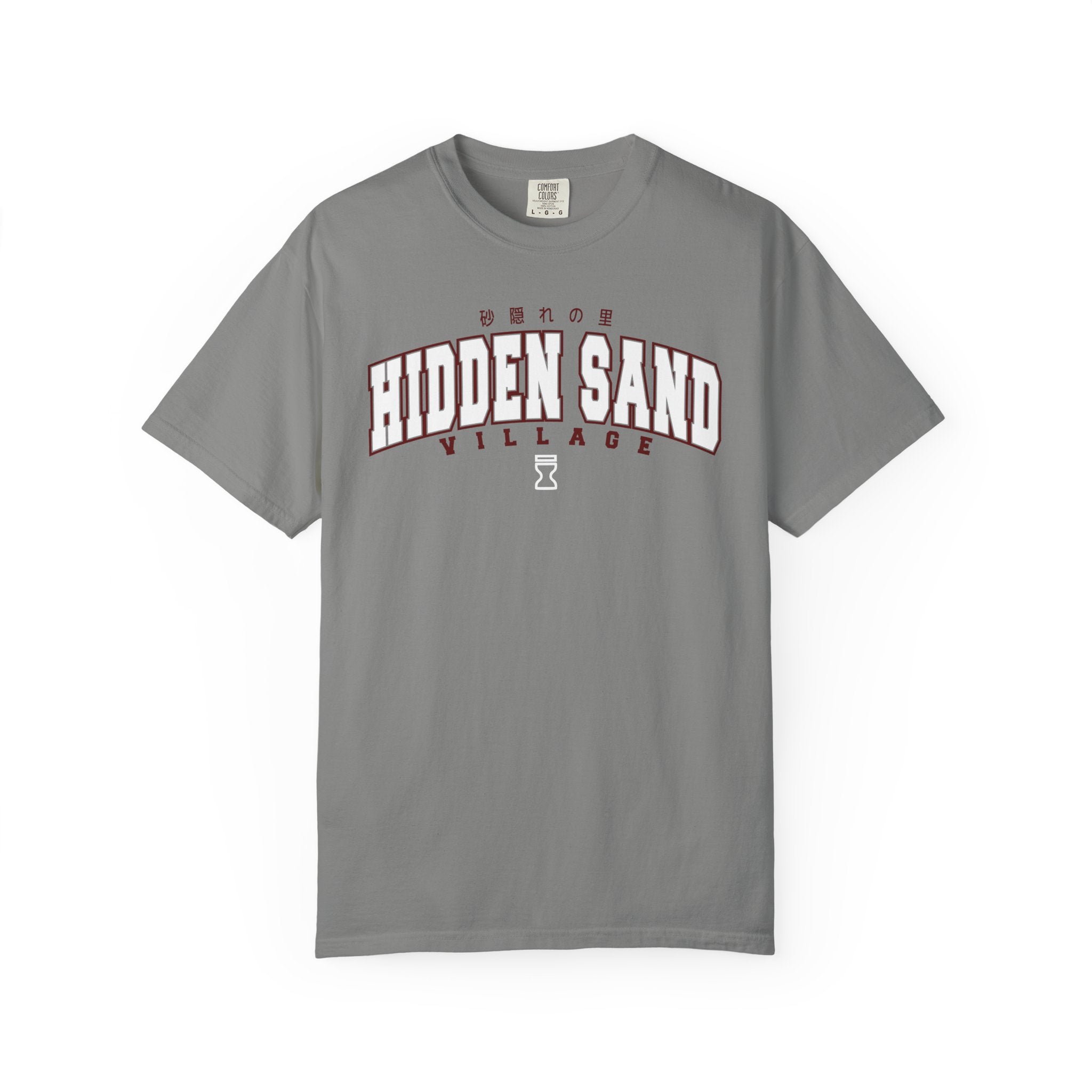 Hidden Sand Village | Naruto Inspired Collegiate Shirt | Unisex Garment-Dyed T-shirt