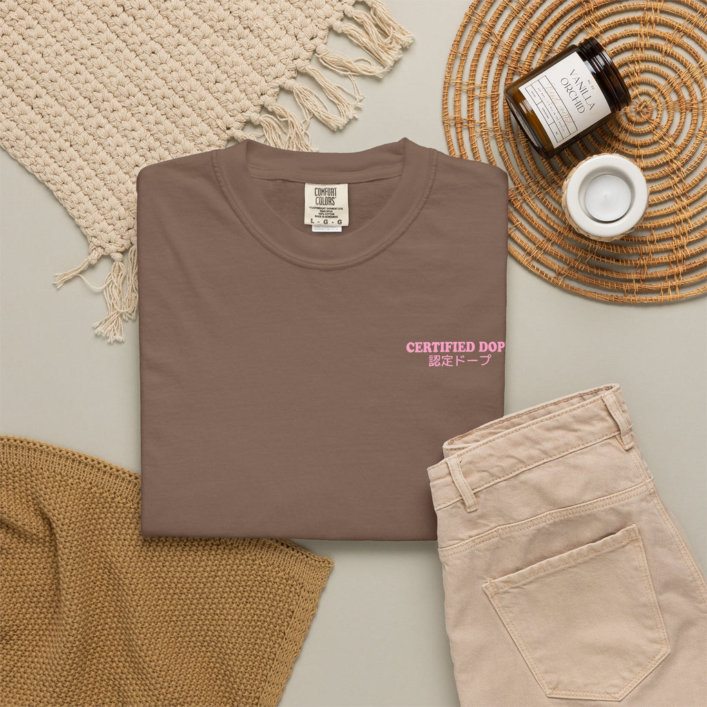 Cherry Blossoms | Certified Dope | Unisex Garment-Dyed T-shirt