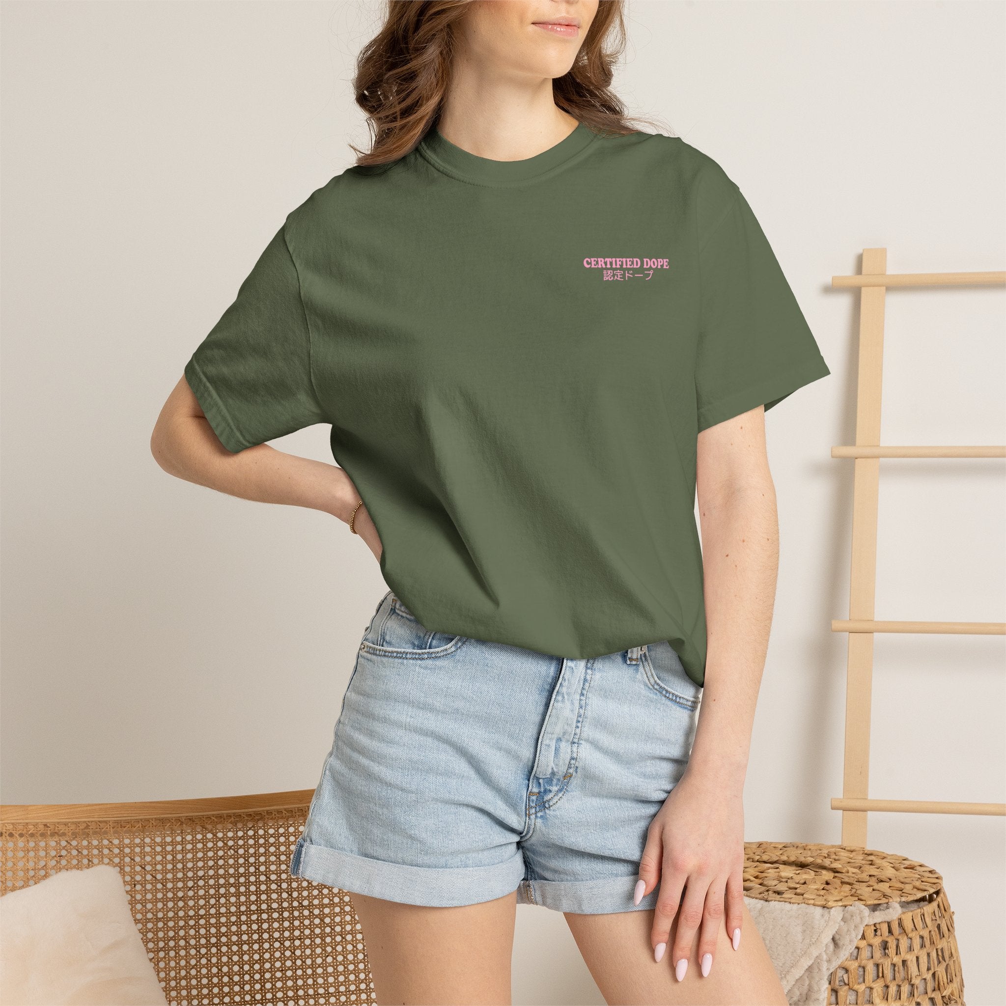 Cherry Blossoms | Certified Dope | Unisex Garment-Dyed T-shirt