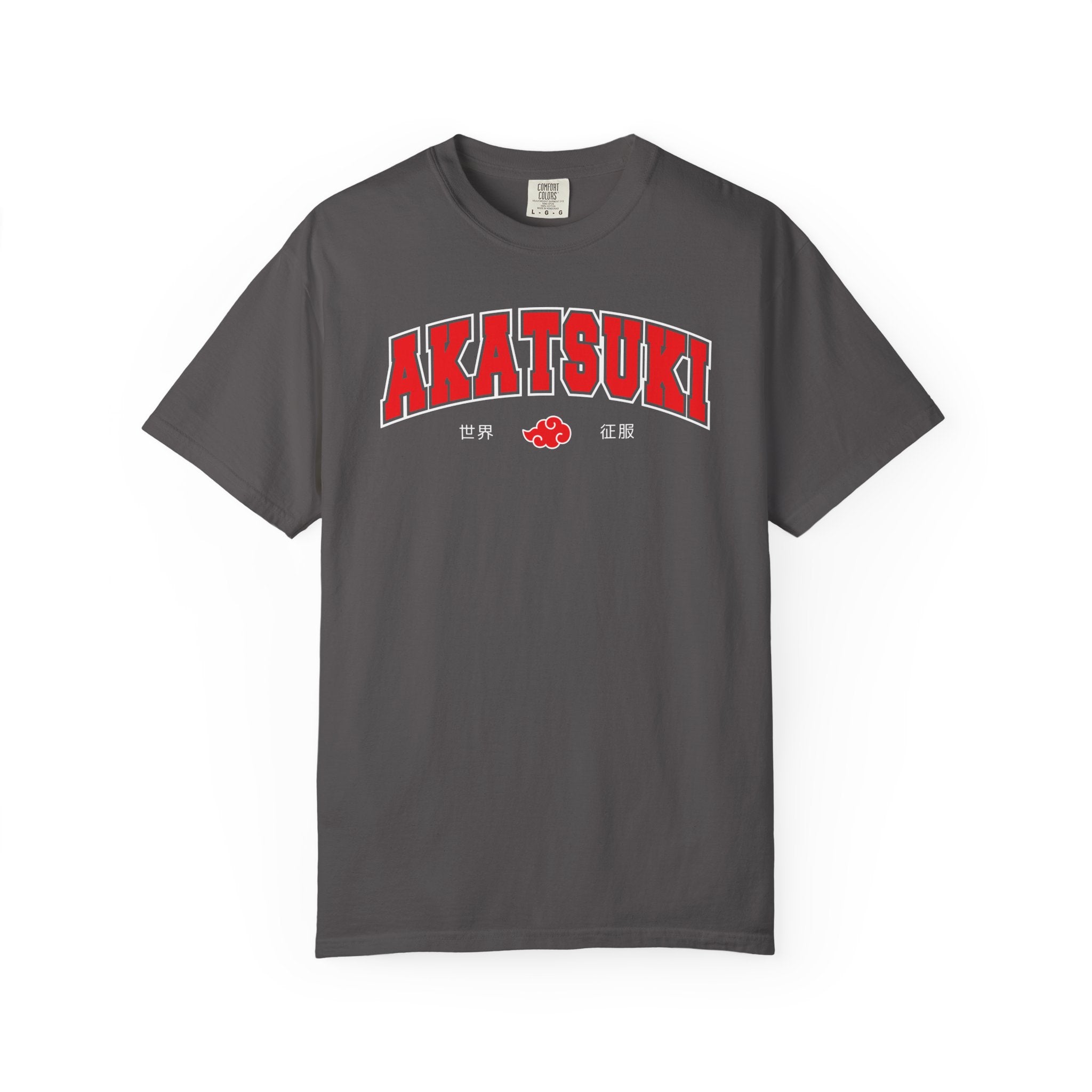 Akatsuki | Naruto Inspired Collegiate Shirt | Unisex Garment-Dyed T-shirt