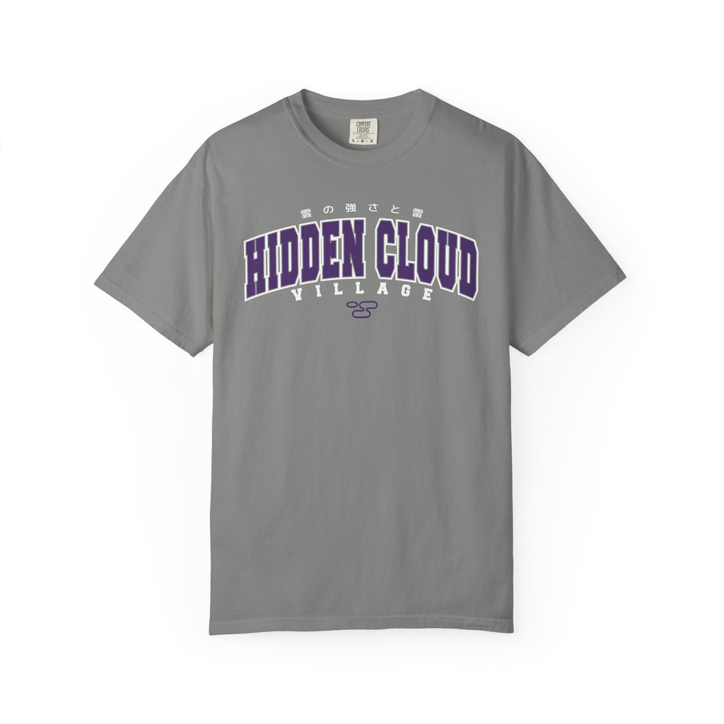 Hidden Cloud Village | Naruto Inspired Collegiate Shirt | Unisex Garment-Dyed T-shirt