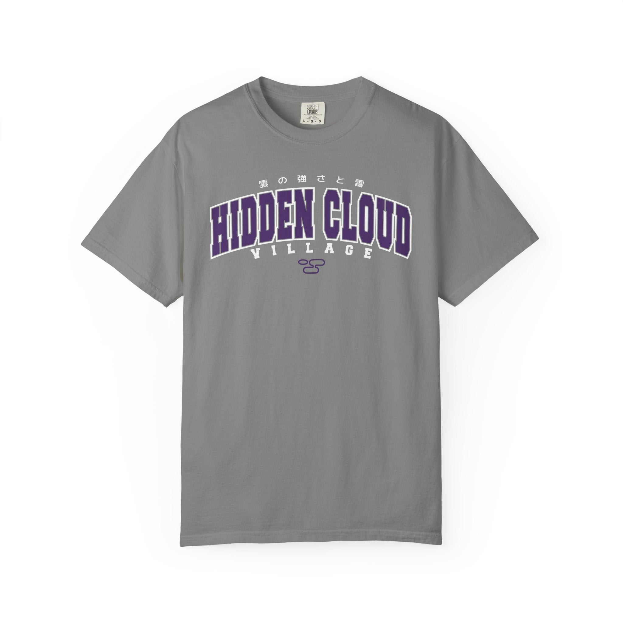 Hidden Cloud Village | Naruto Inspired Collegiate Shirt | Unisex Garment-Dyed T-shirt