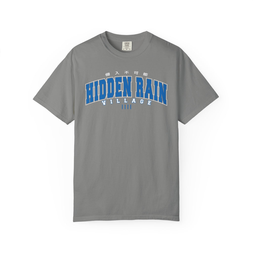 Hidden Rain Village | Naruto Inspired Collegiate Shirt | Unisex Garment-Dyed T-shirt
