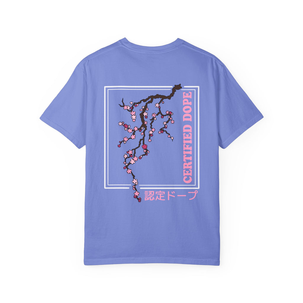 Cherry Blossoms | Certified Dope | Unisex Garment-Dyed T-shirt