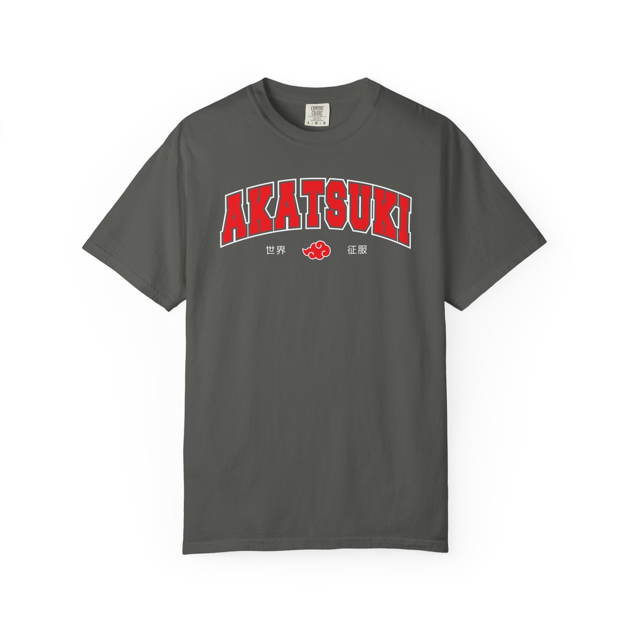 Akatsuki | Naruto Inspired Collegiate Shirt | Unisex Garment-Dyed T-shirt