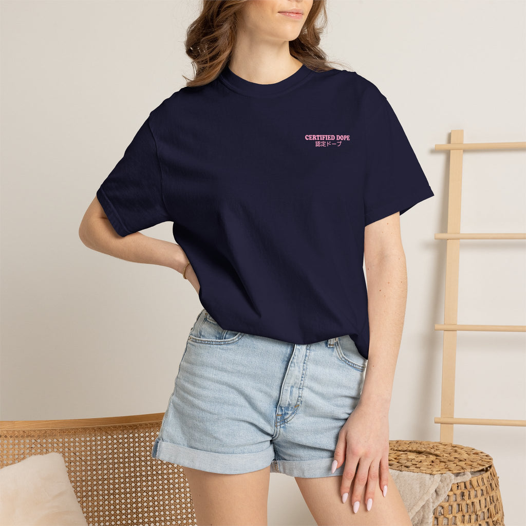 Cherry Blossoms | Certified Dope | Unisex Garment-Dyed T-shirt