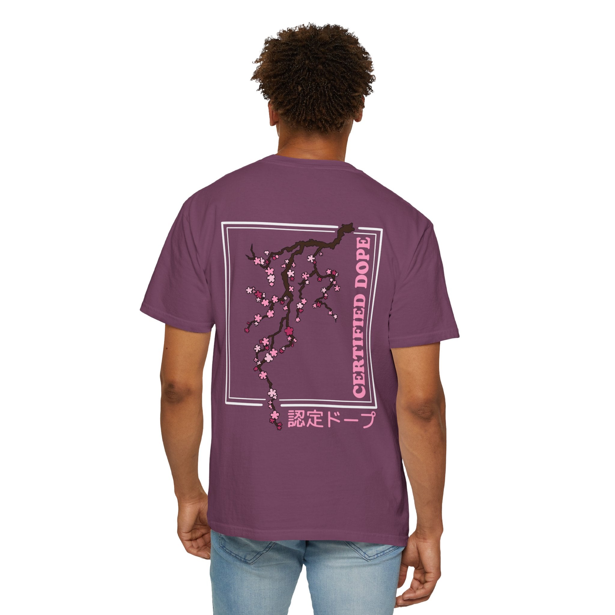 Cherry Blossoms | Certified Dope | Unisex Garment-Dyed T-shirt