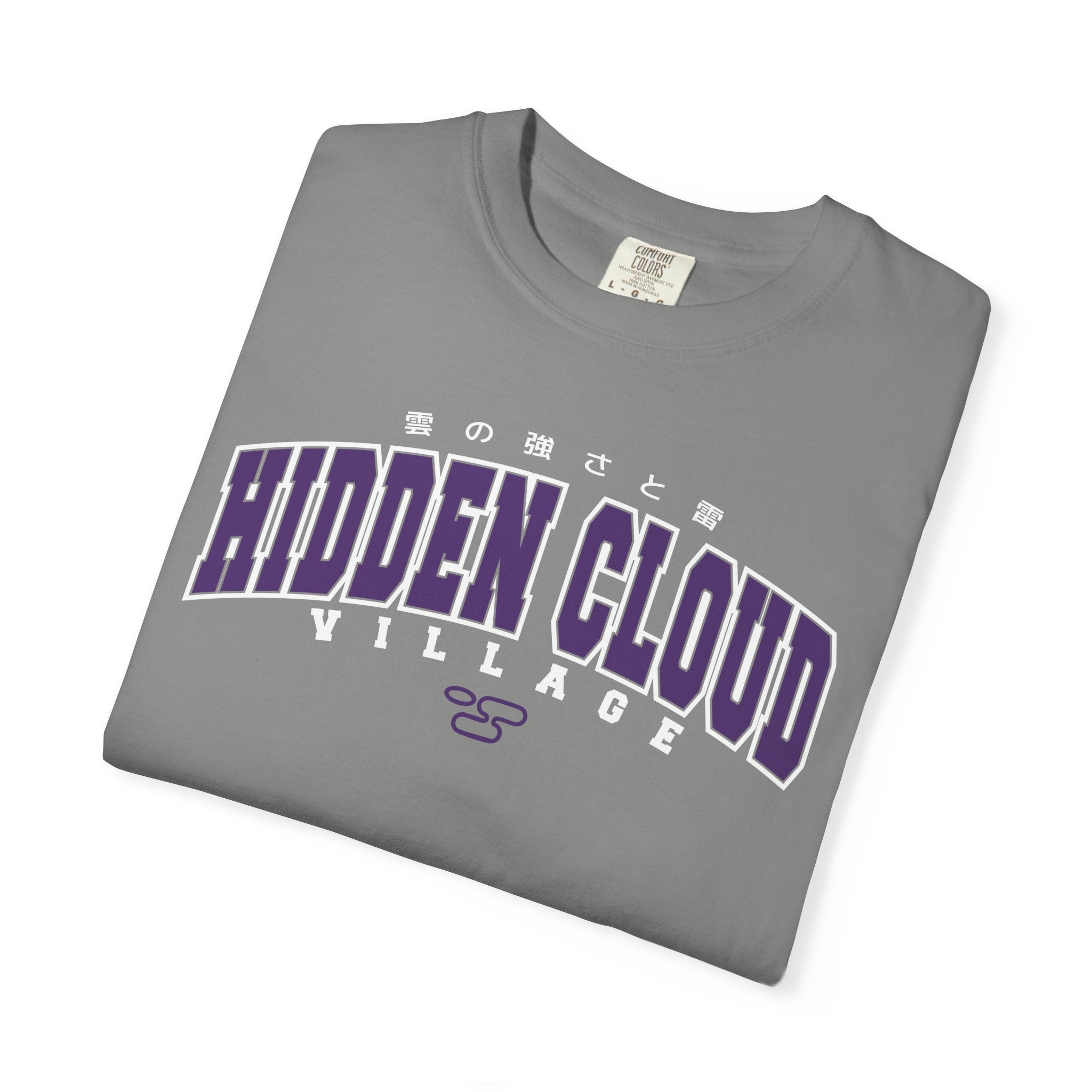 Hidden Cloud Village | Naruto Inspired Collegiate Shirt | Unisex Garment-Dyed T-shirt