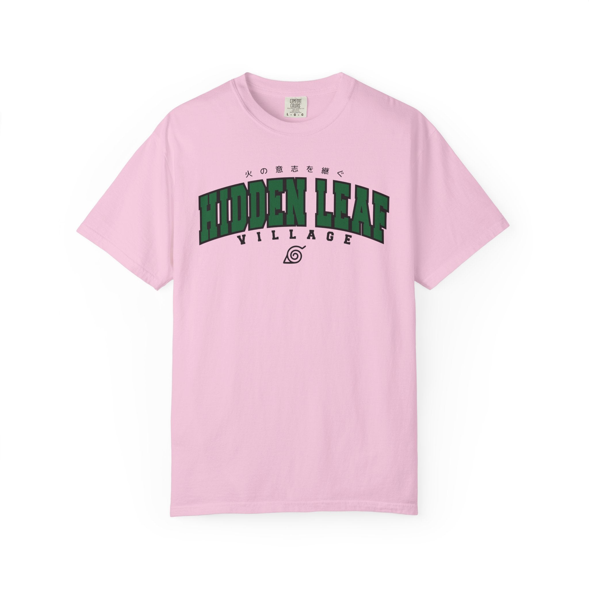 Hidden Leaf Village | Naruto Inspired Collegiate Shirt | Unisex Garment-Dyed T-shirt