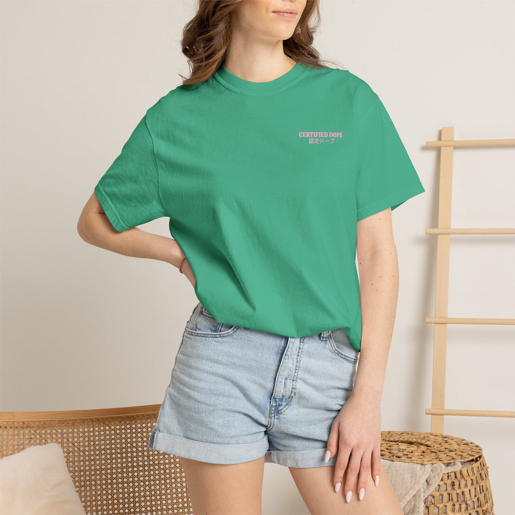 Cherry Blossoms | Certified Dope | Unisex Garment-Dyed T-shirt