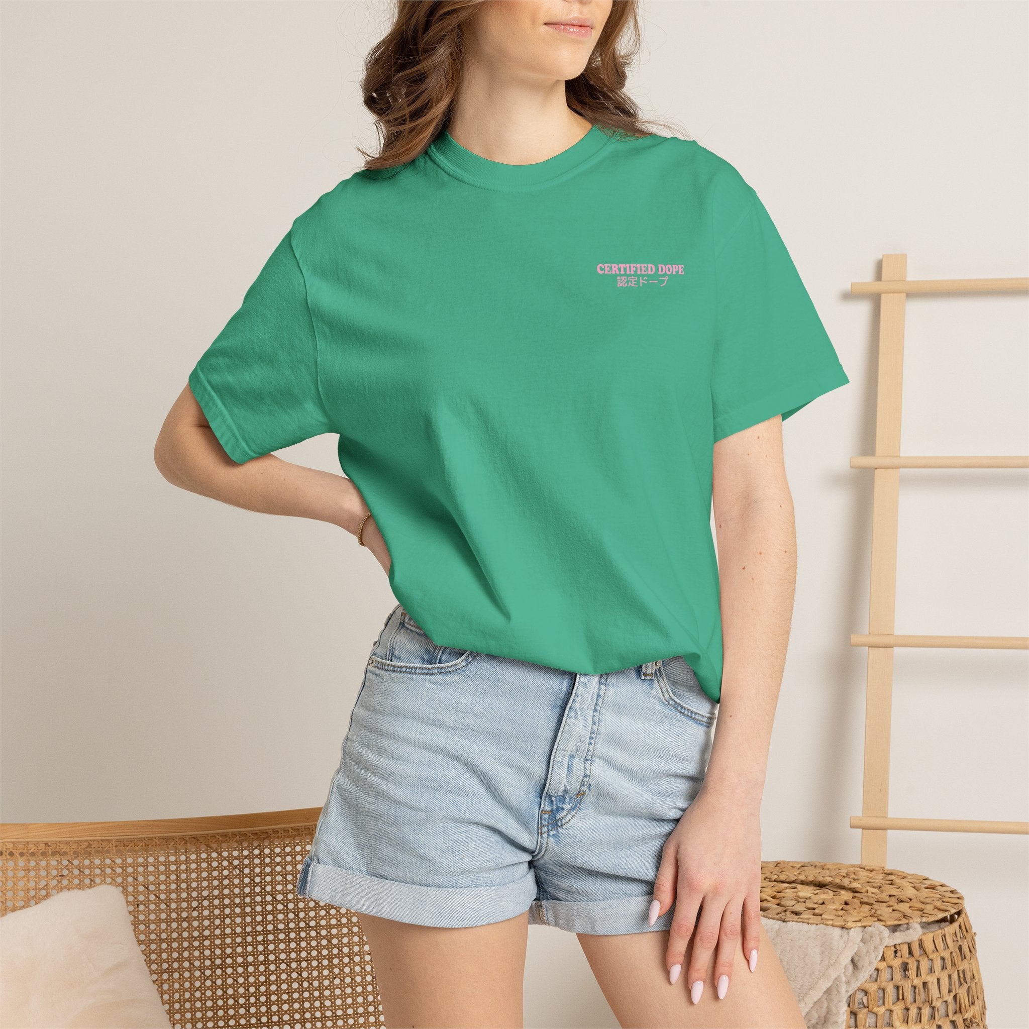 Cherry Blossoms | Certified Dope | Unisex Garment-Dyed T-shirt