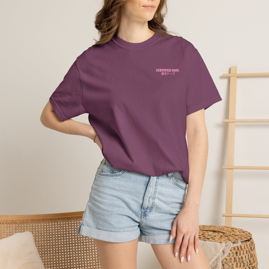 Cherry Blossoms | Certified Dope | Unisex Garment-Dyed T-shirt