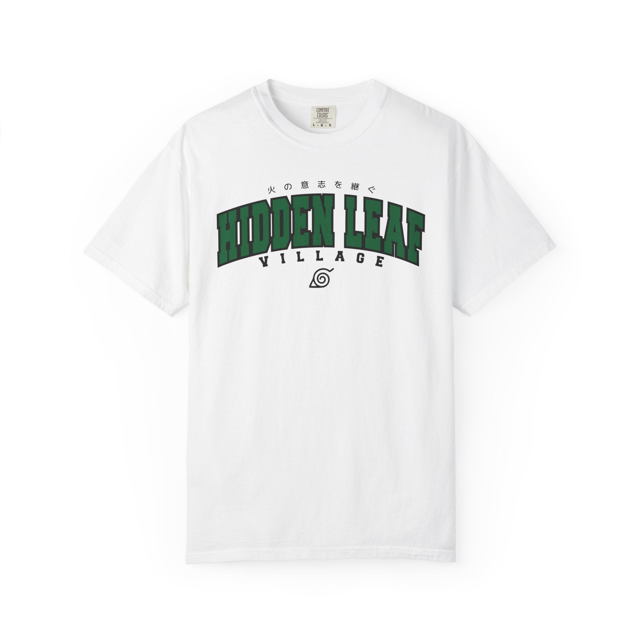 Hidden Leaf Village | Naruto Inspired Collegiate Shirt | Unisex Garment-Dyed T-shirt
