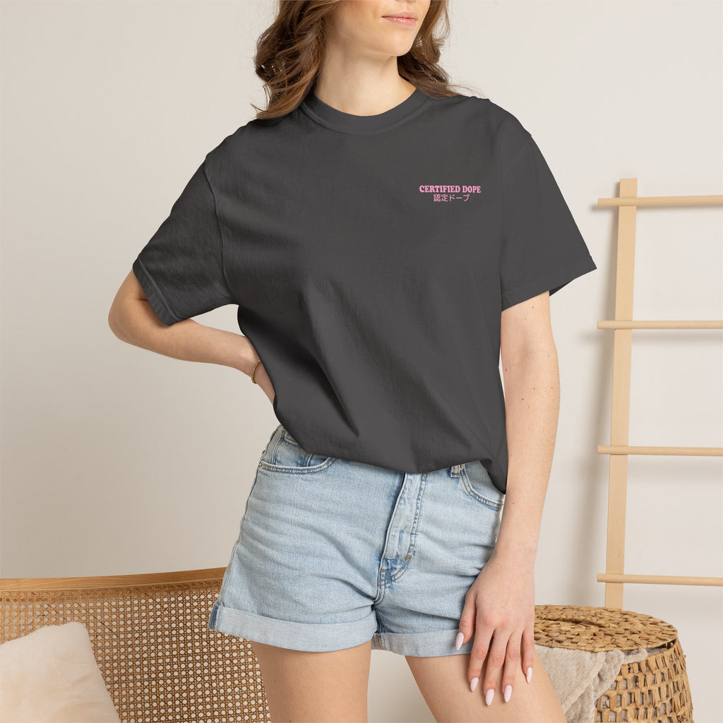 Cherry Blossoms | Certified Dope | Unisex Garment-Dyed T-shirt