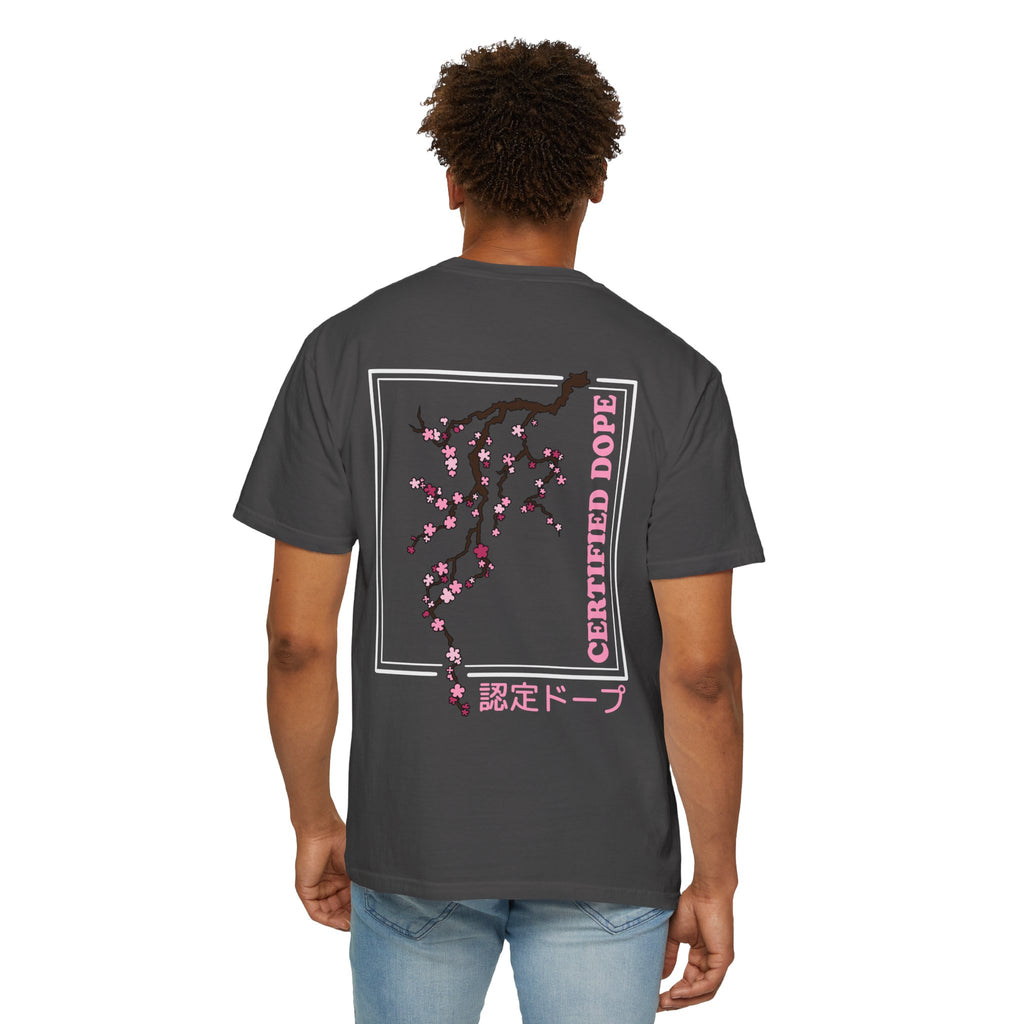 Cherry Blossoms | Certified Dope | Unisex Garment-Dyed T-shirt