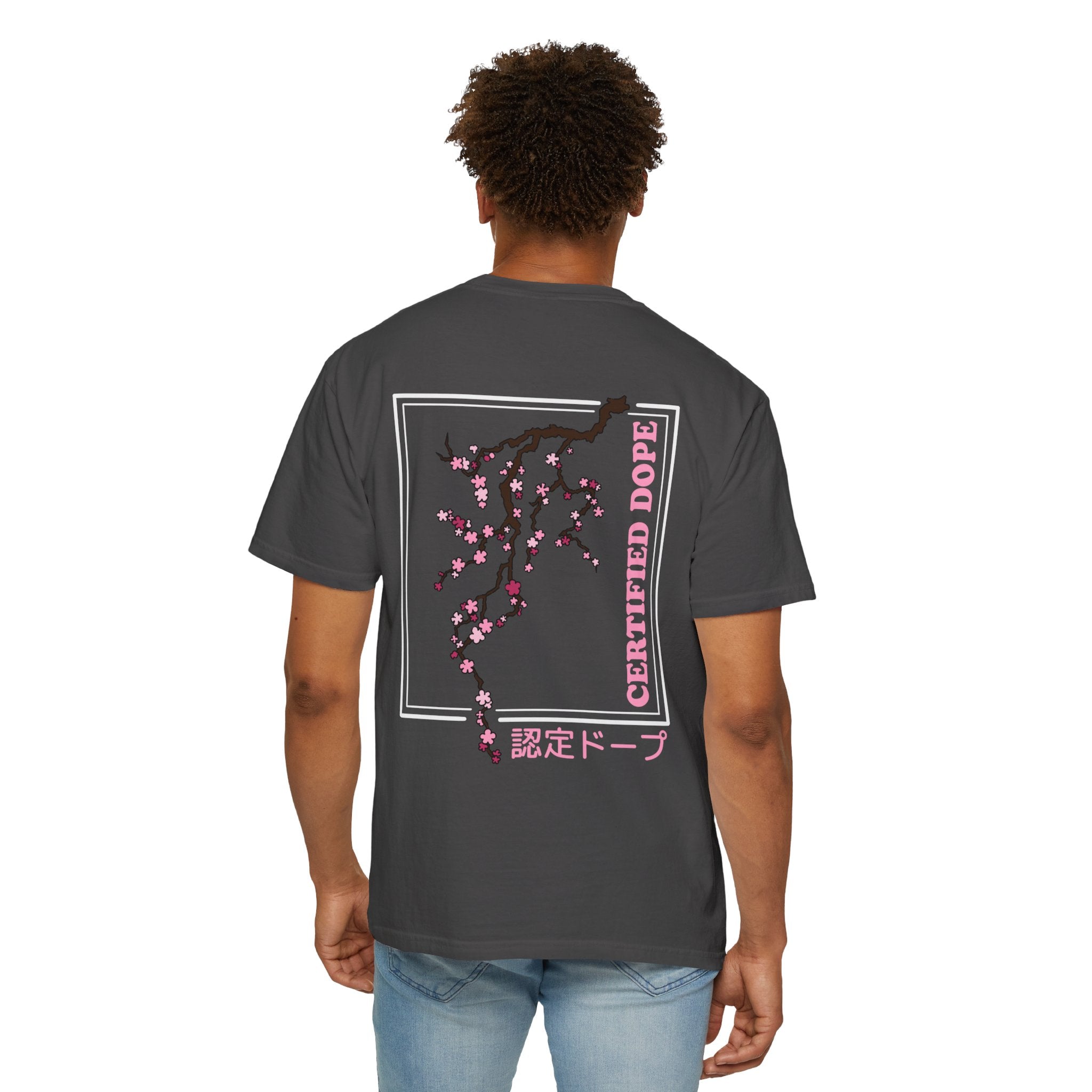 Cherry Blossoms | Certified Dope | Unisex Garment-Dyed T-shirt