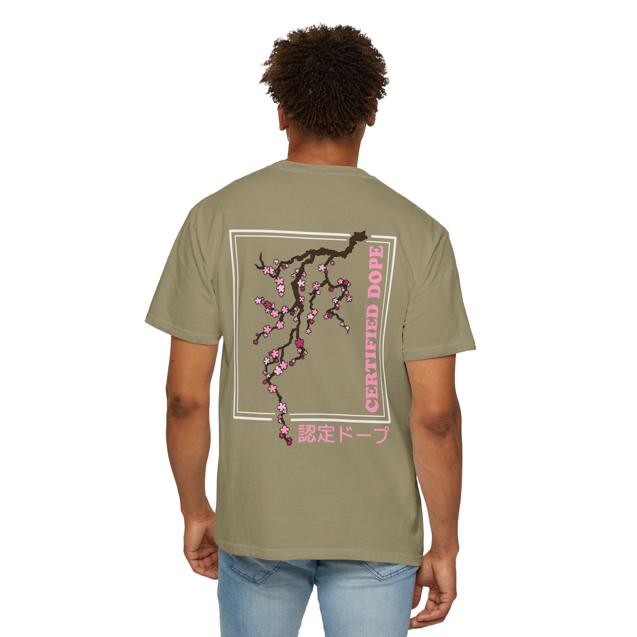 Cherry Blossoms | Certified Dope | Unisex Garment-Dyed T-shirt