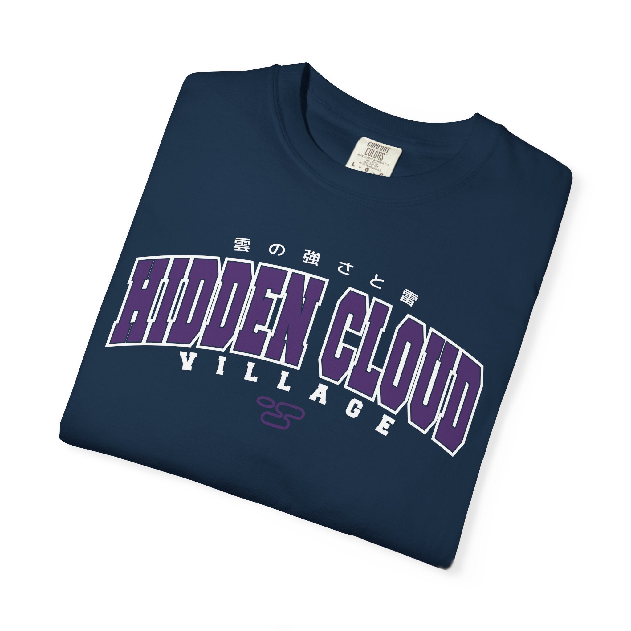 Hidden Cloud Village | Naruto Inspired Collegiate Shirt | Unisex Garment-Dyed T-shirt
