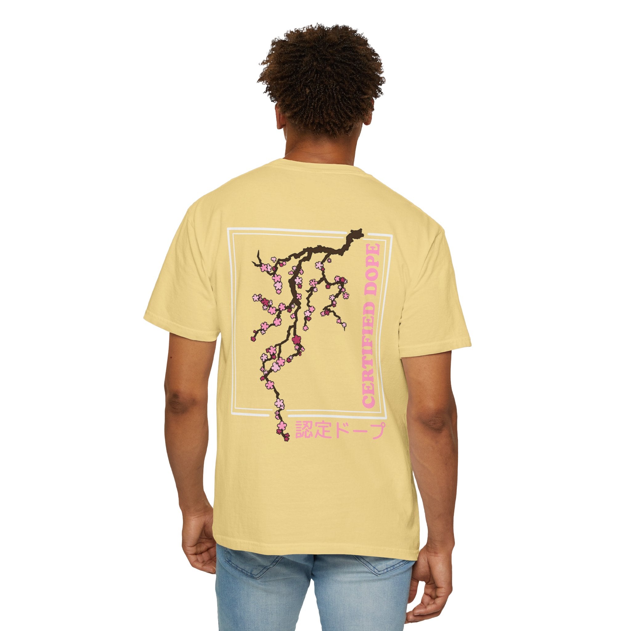 Cherry Blossoms | Certified Dope | Unisex Garment-Dyed T-shirt