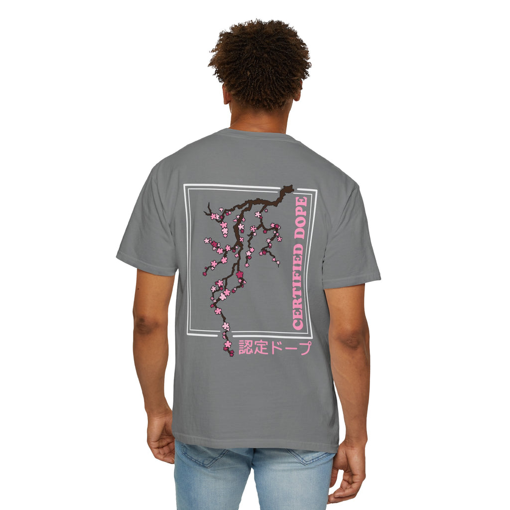 Cherry Blossoms | Certified Dope | Unisex Garment-Dyed T-shirt