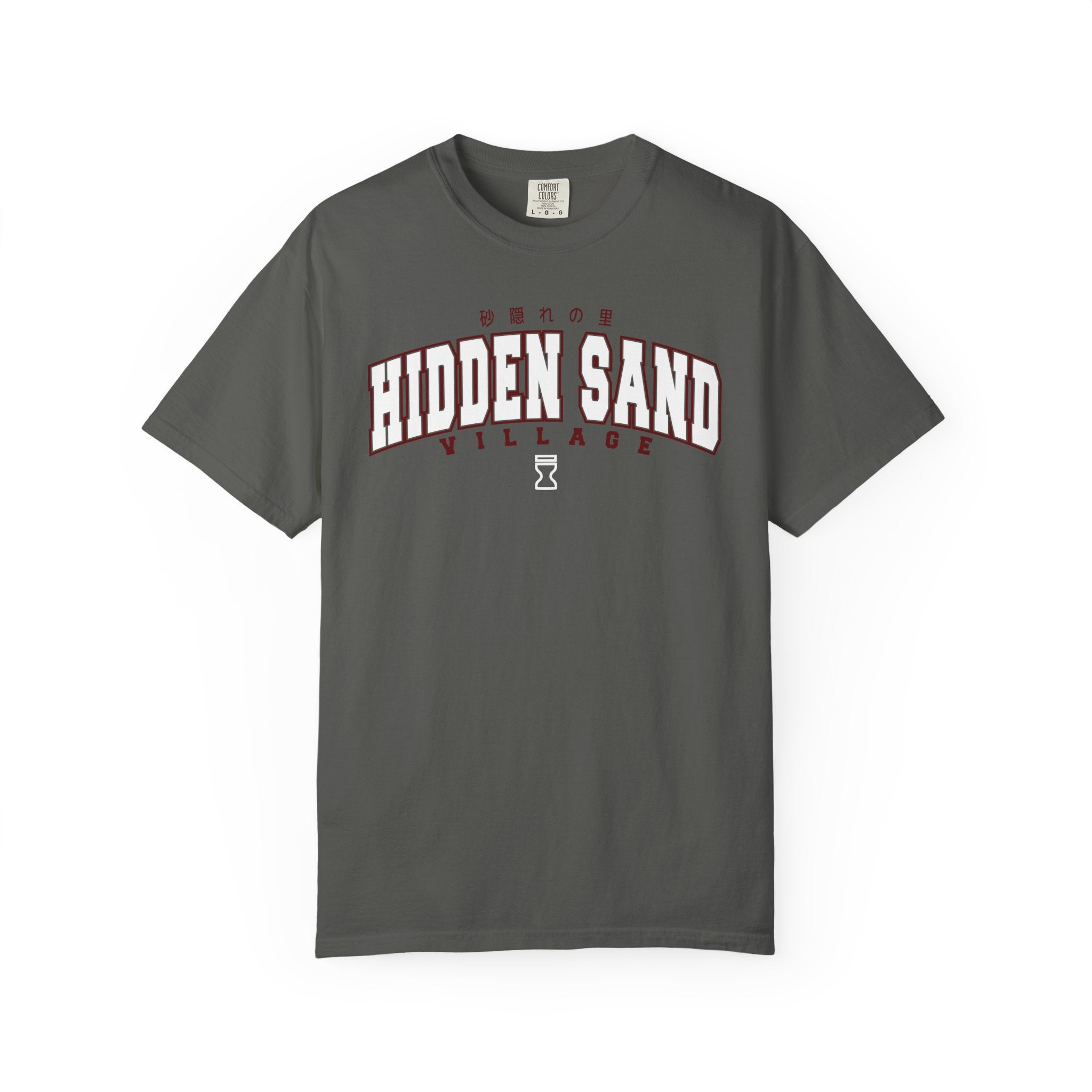 Hidden Sand Village | Naruto Inspired Collegiate Shirt | Unisex Garment-Dyed T-shirt