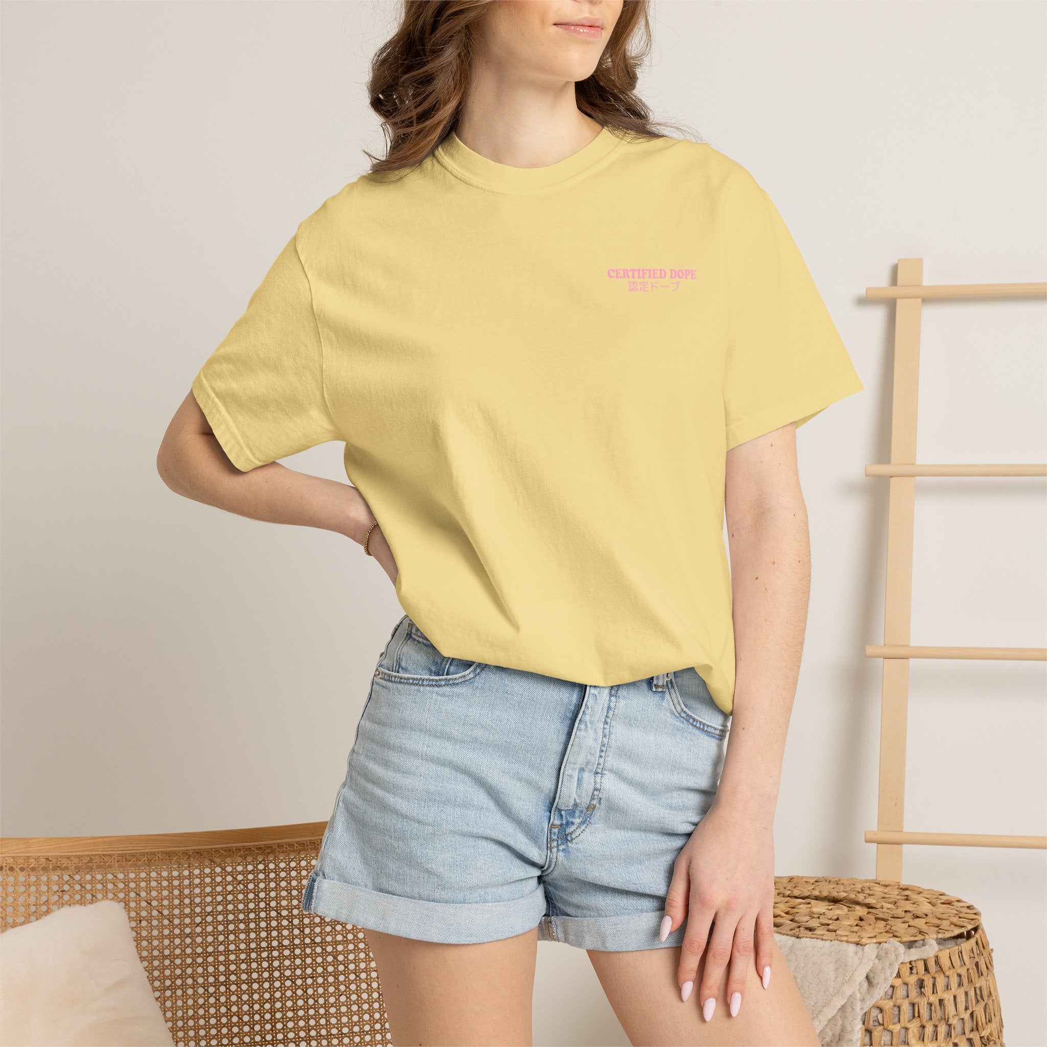 Cherry Blossoms | Certified Dope | Unisex Garment-Dyed T-shirt