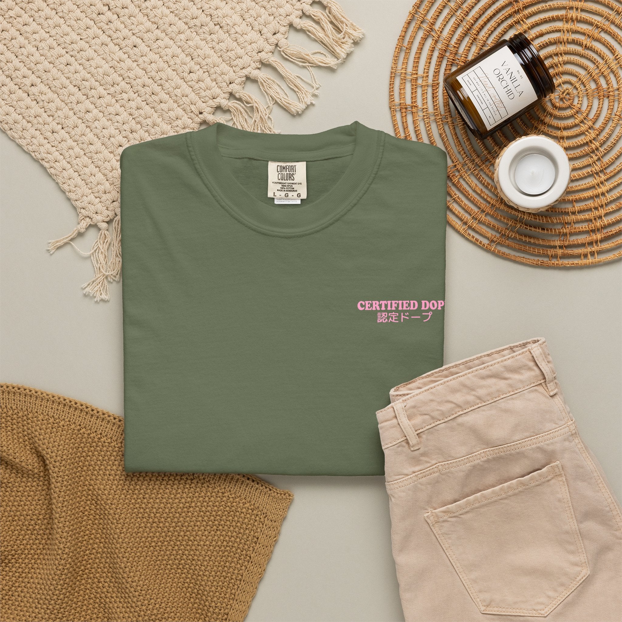 Cherry Blossoms | Certified Dope | Unisex Garment-Dyed T-shirt