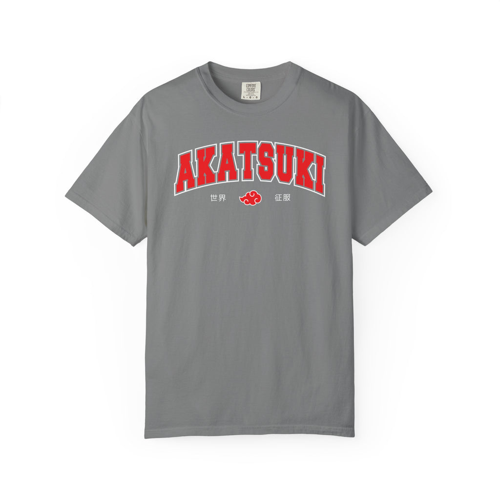 Akatsuki | Naruto Inspired Collegiate Shirt | Unisex Garment-Dyed T-shirt
