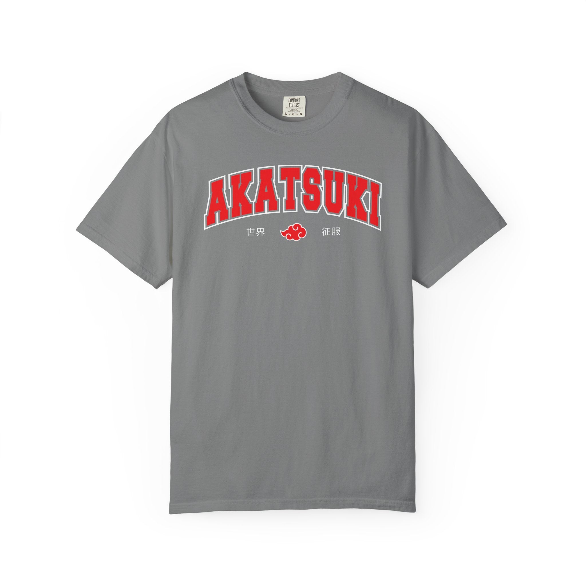 Akatsuki | Naruto Inspired Collegiate Shirt | Unisex Garment-Dyed T-shirt
