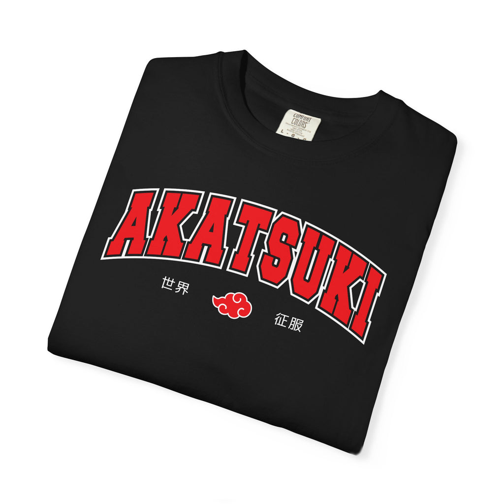 Akatsuki | Naruto Inspired Collegiate Shirt | Unisex Garment-Dyed T-shirt