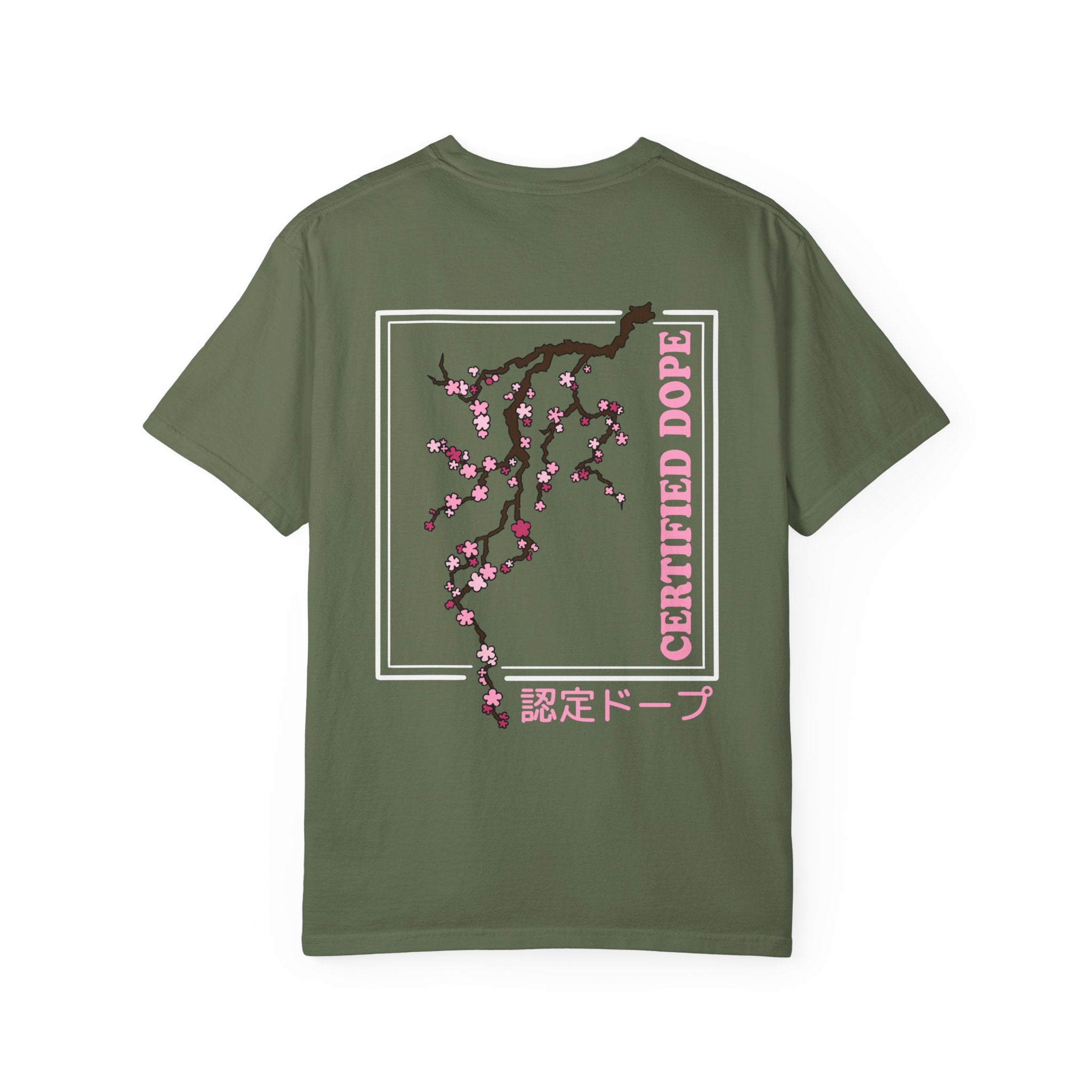 Cherry Blossoms | Certified Dope | Unisex Garment-Dyed T-shirt