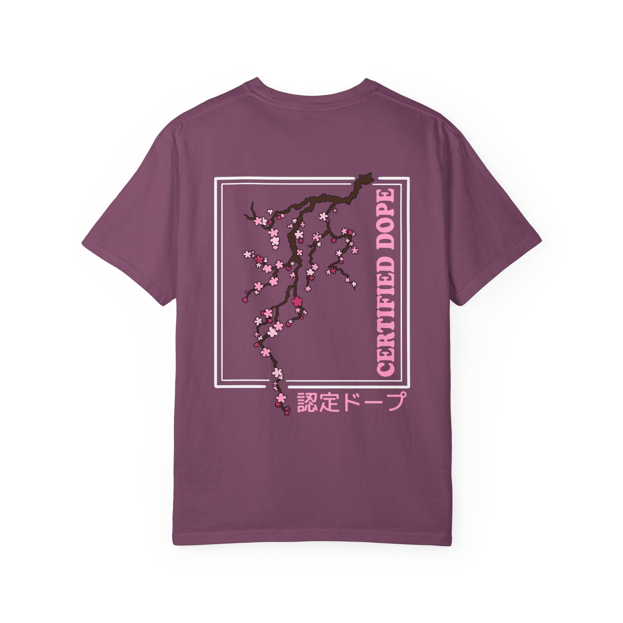 Cherry Blossoms | Certified Dope | Unisex Garment-Dyed T-shirt