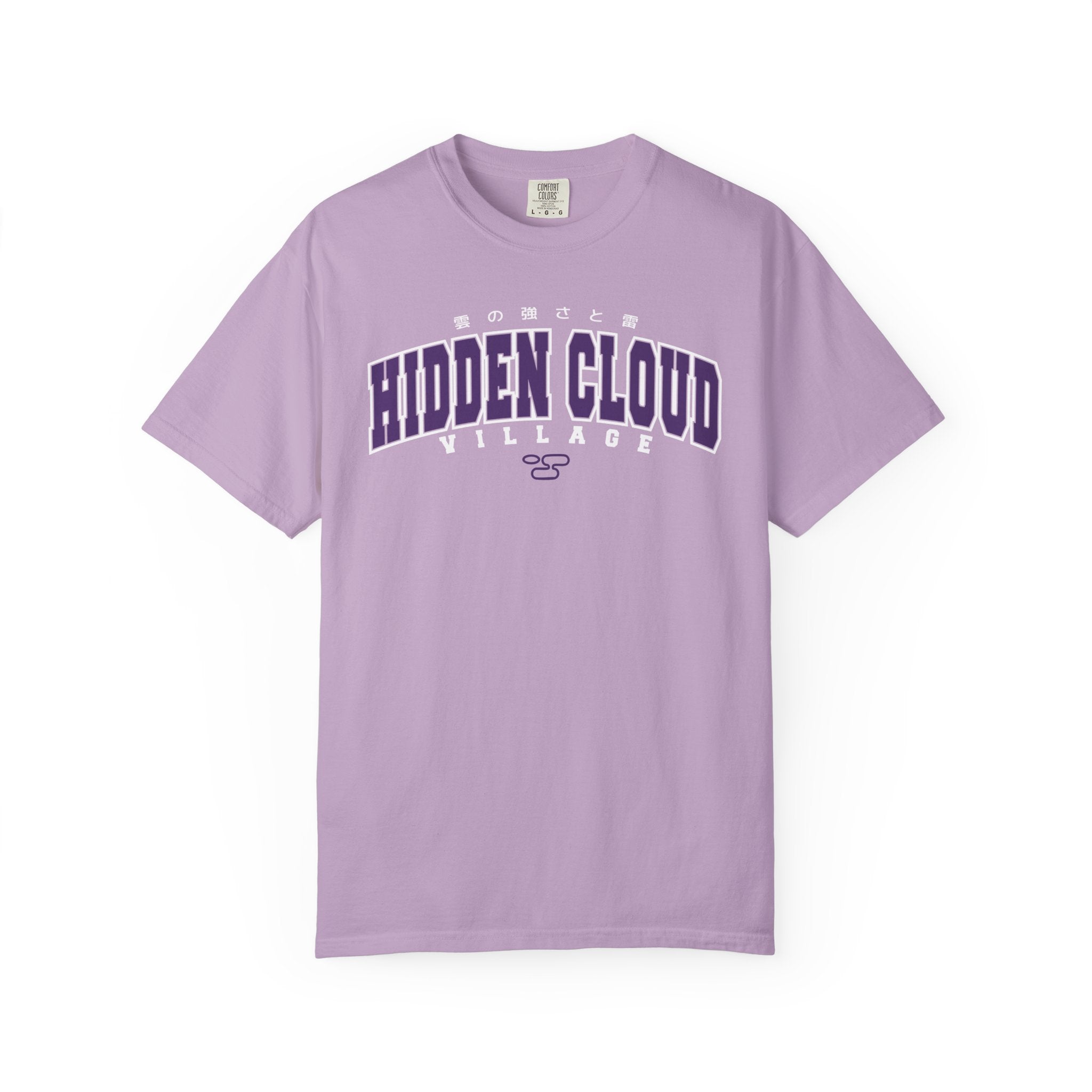 Hidden Cloud Village | Naruto Inspired Collegiate Shirt | Unisex Garment-Dyed T-shirt
