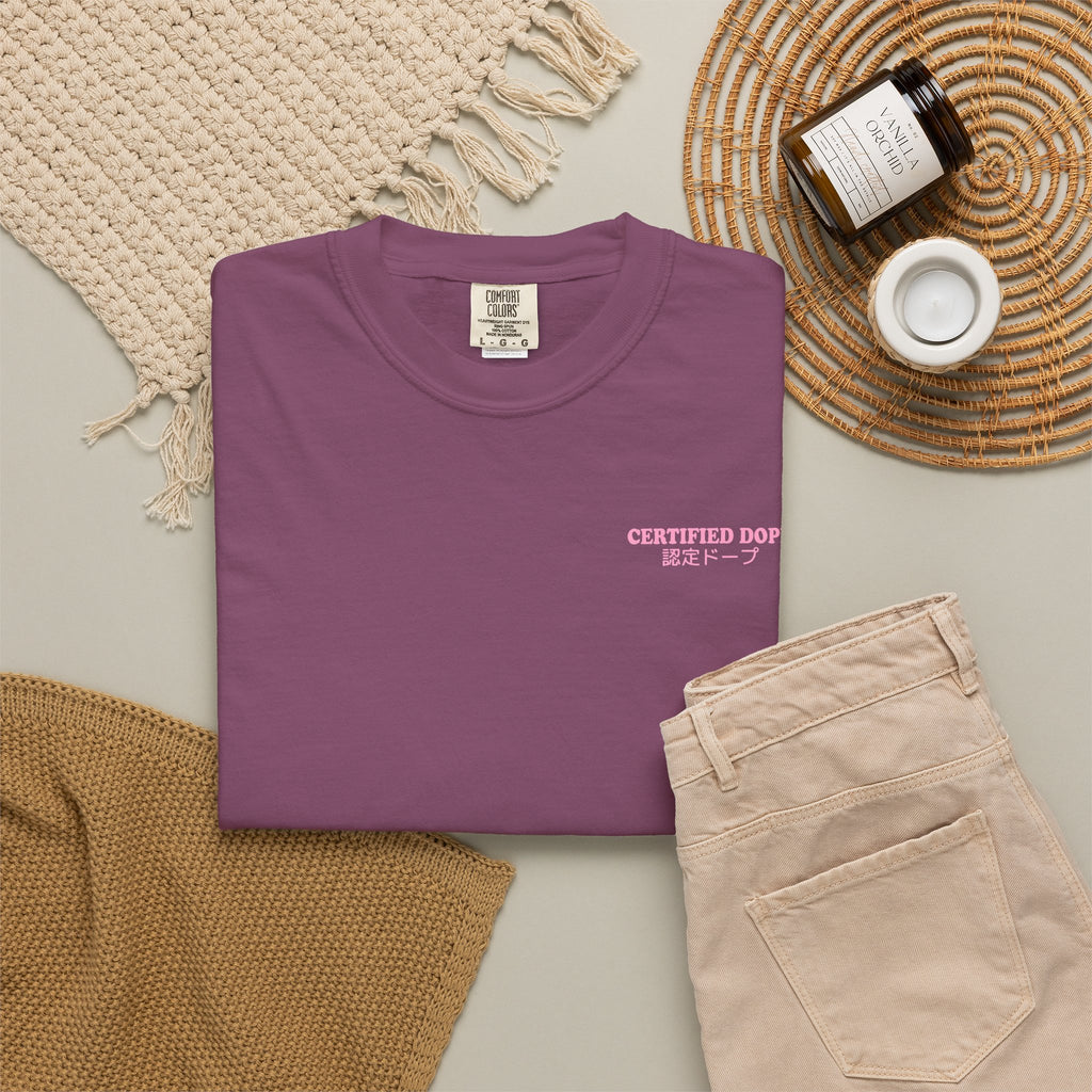 Cherry Blossoms | Certified Dope | Unisex Garment-Dyed T-shirt