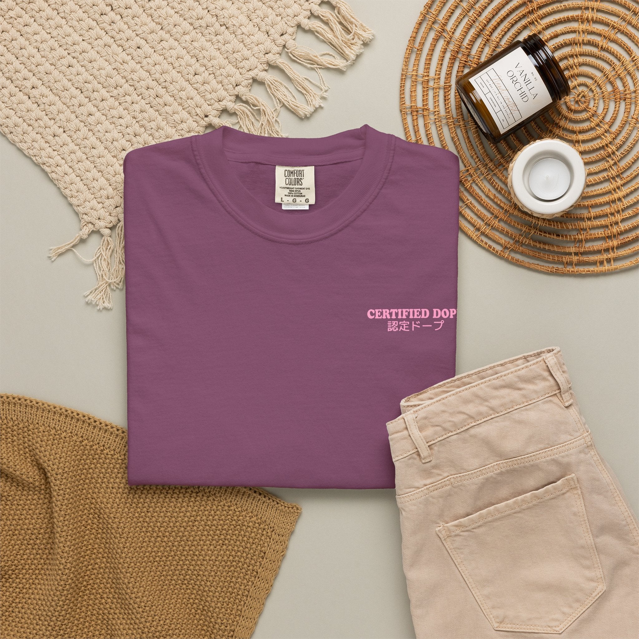 Cherry Blossoms | Certified Dope | Unisex Garment-Dyed T-shirt