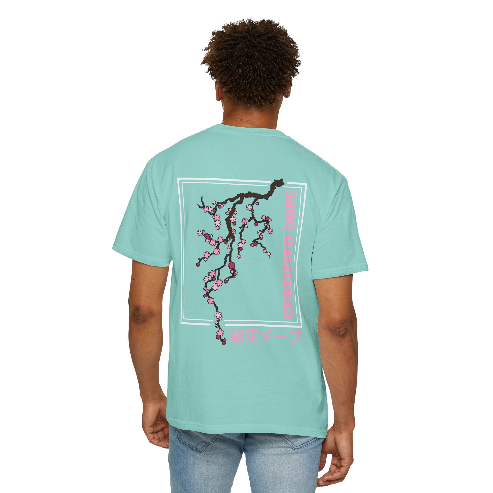 Cherry Blossoms | Certified Dope | Unisex Garment-Dyed T-shirt