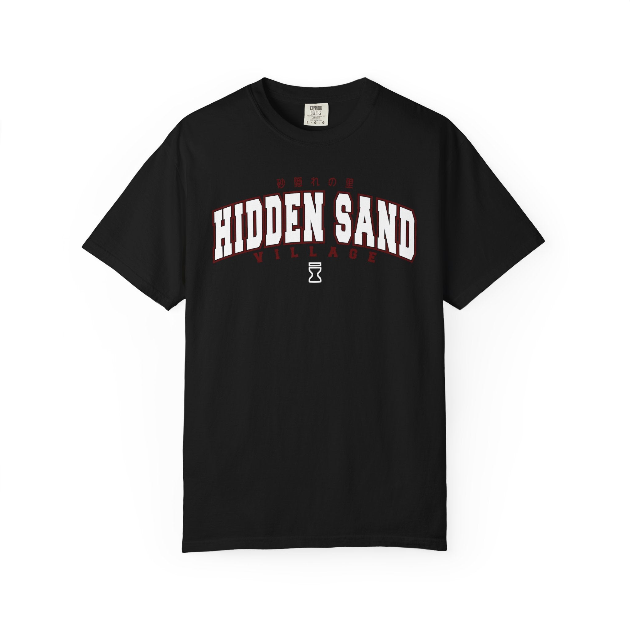 Hidden Sand Village | Naruto Inspired Collegiate Shirt | Unisex Garment-Dyed T-shirt