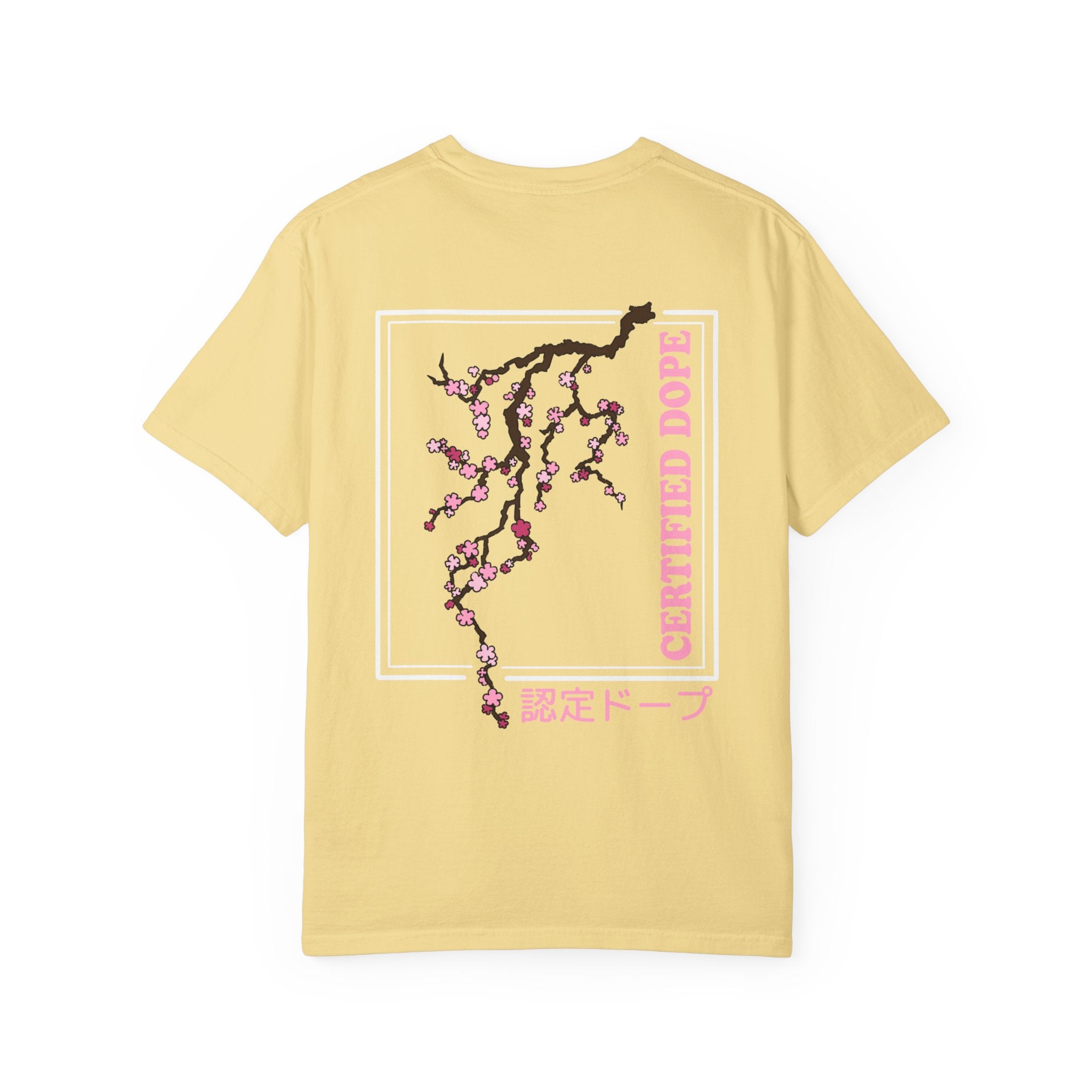 Cherry Blossoms | Certified Dope | Unisex Garment-Dyed T-shirt