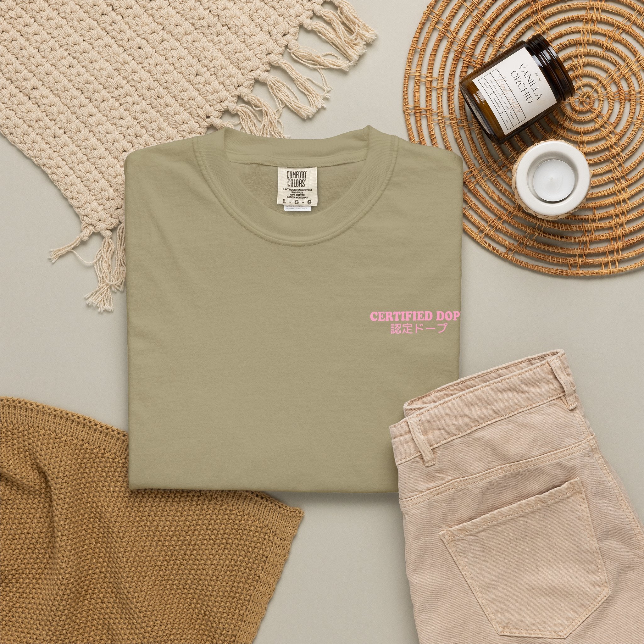 Cherry Blossoms | Certified Dope | Unisex Garment-Dyed T-shirt