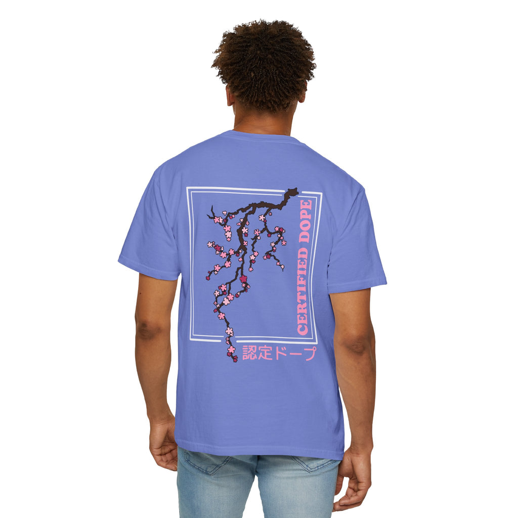 Cherry Blossoms | Certified Dope | Unisex Garment-Dyed T-shirt