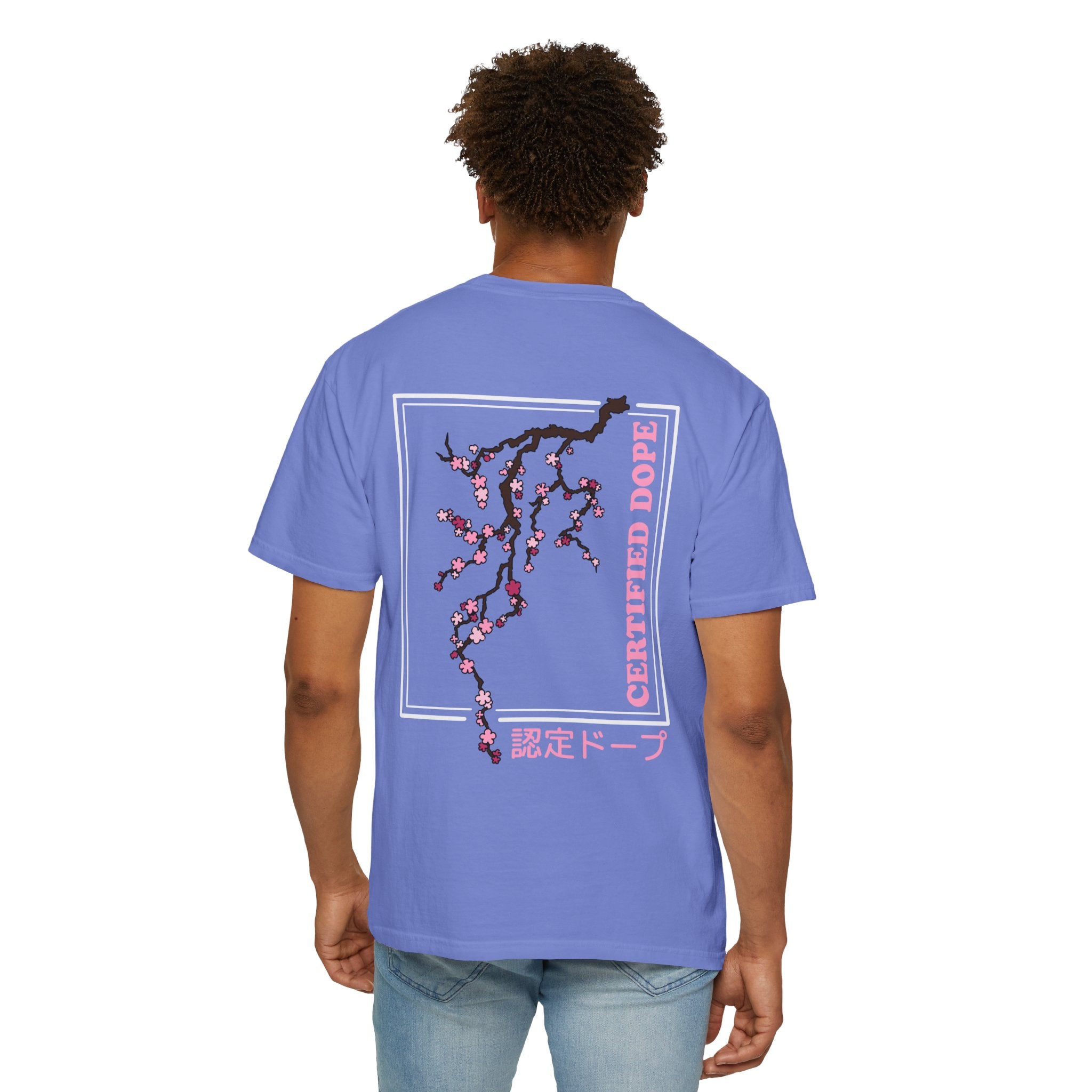 Cherry Blossoms | Certified Dope | Unisex Garment-Dyed T-shirt